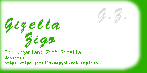 gizella zigo business card