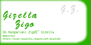 gizella zigo business card